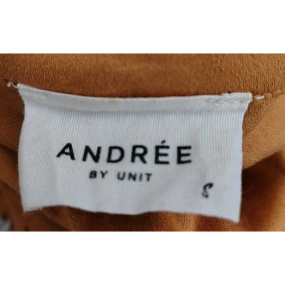 Andree By Unit Don't Hang Up Faux Suede Shirt Dress Size S - Picture 4 of 11
